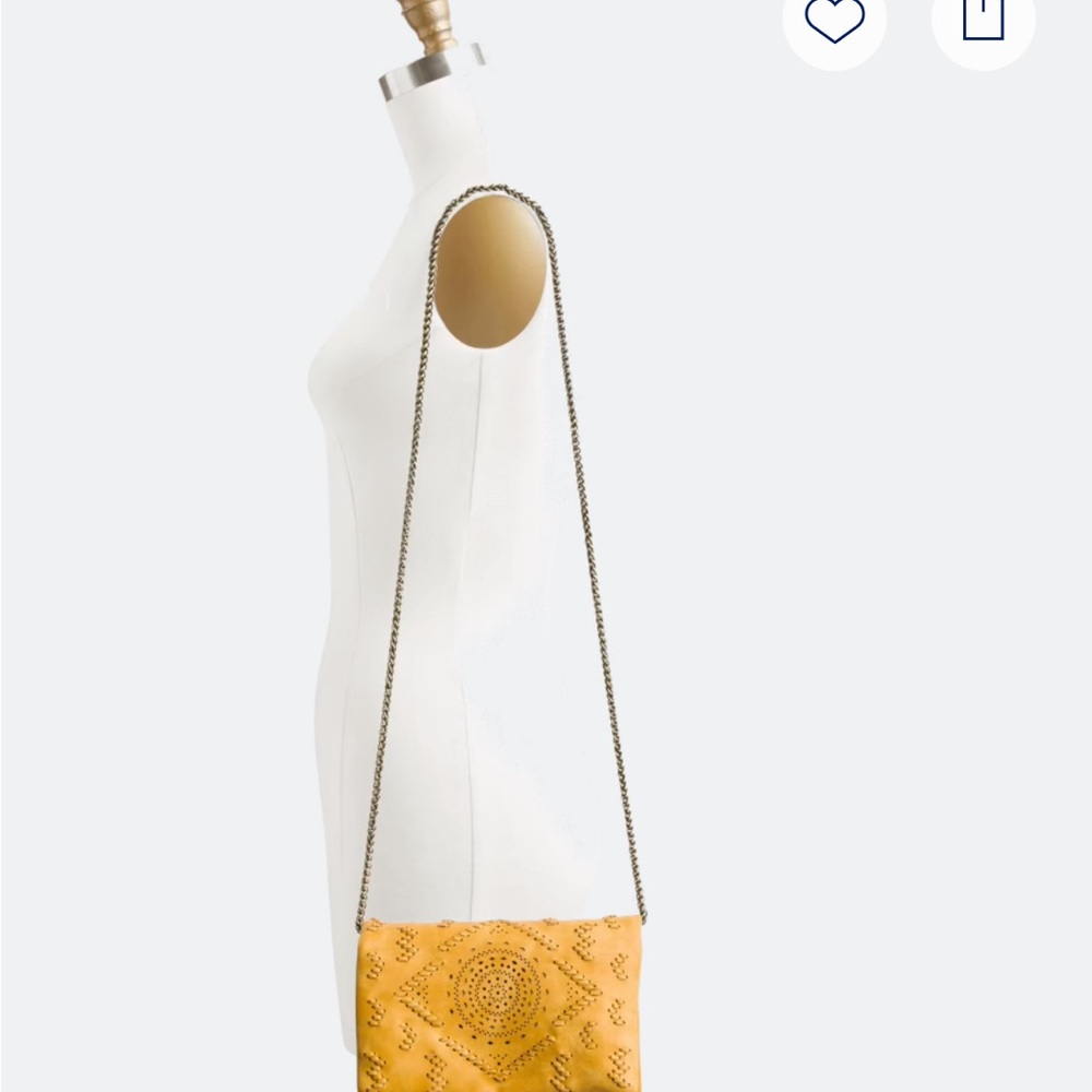 Street Level Mustard Embroidered Crossbody Bag - Picture 13 of 14